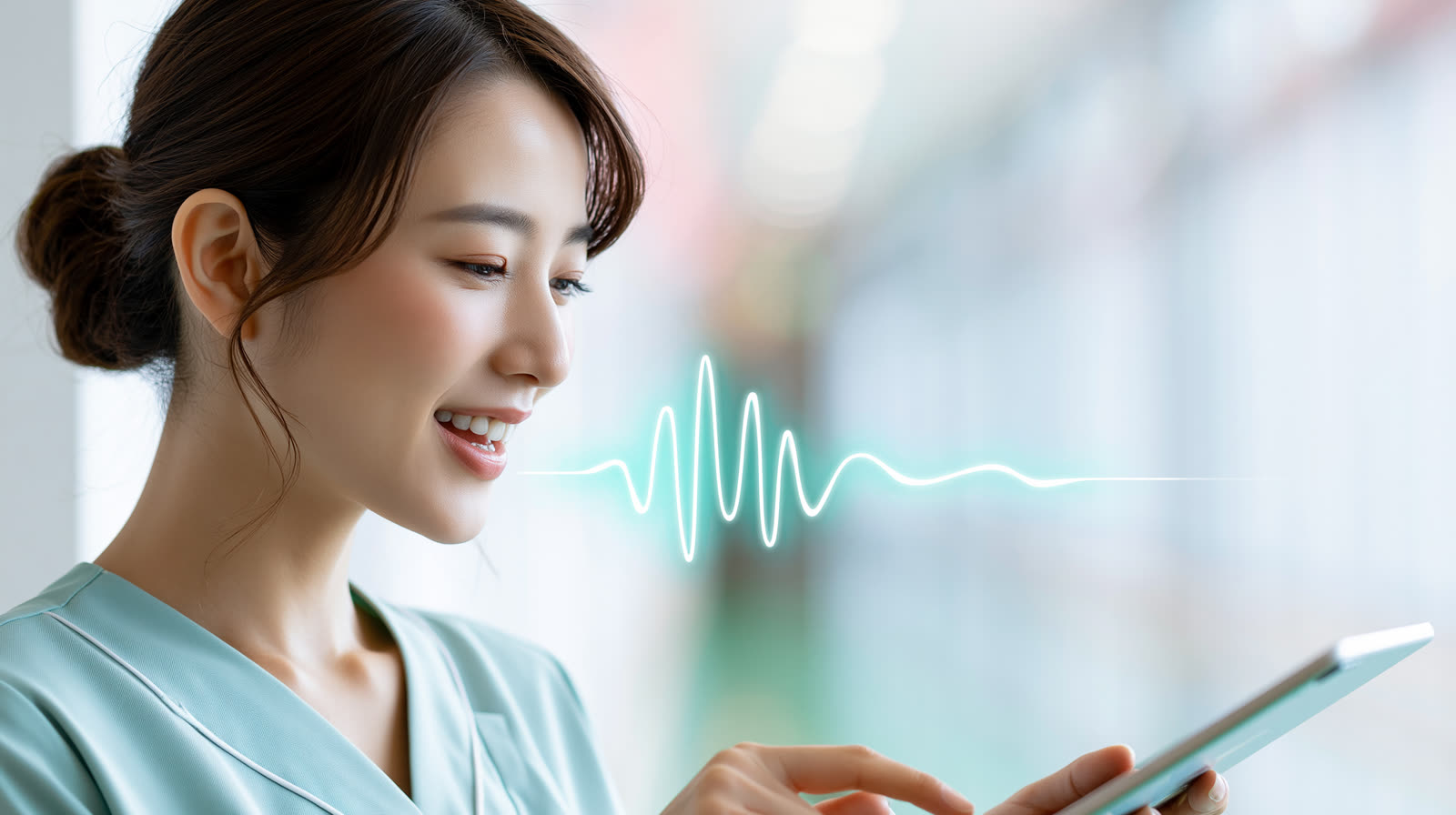 話すだけで記録がまとまるイメージ