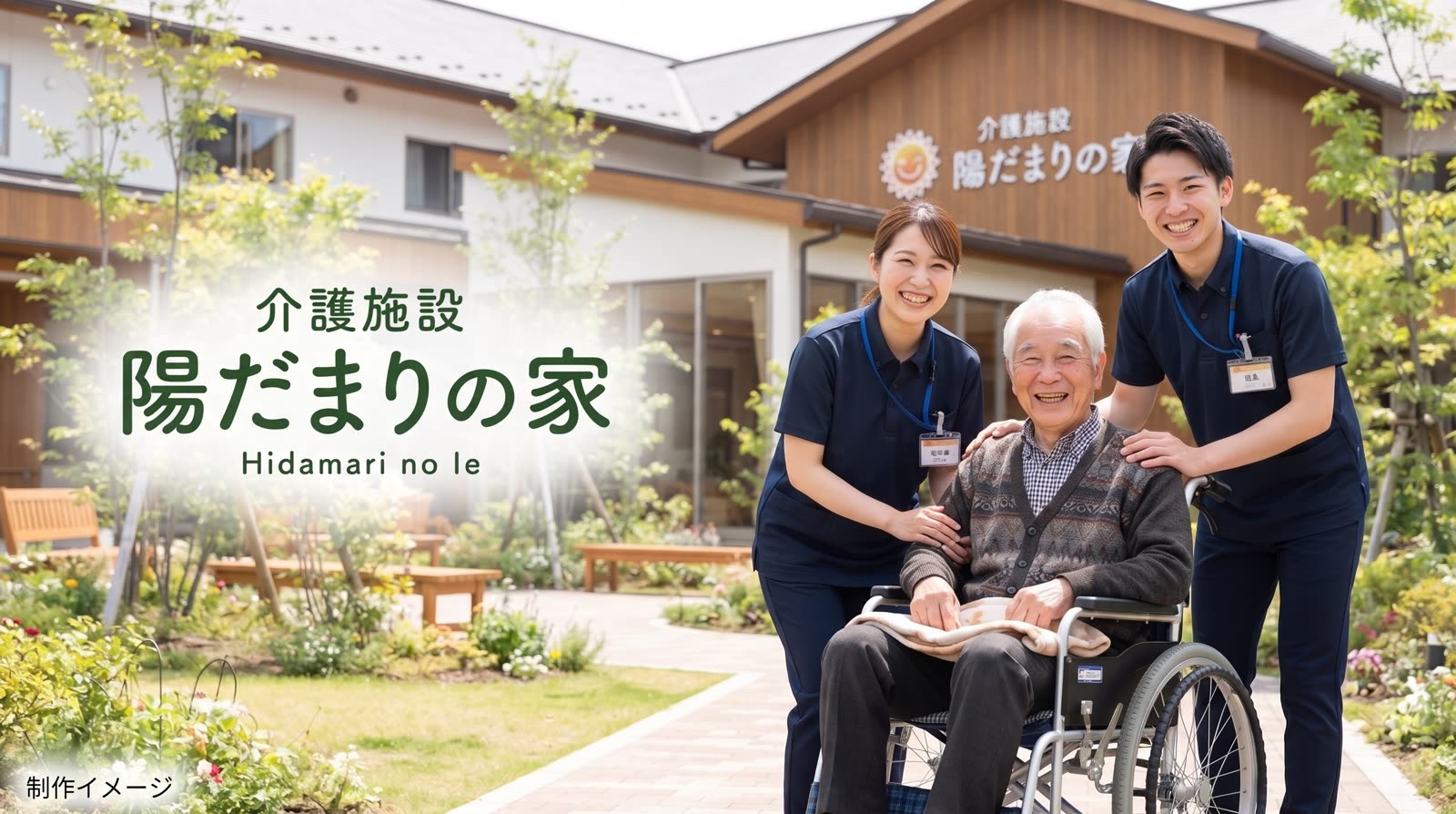 施設紹介ビジュアルの制作イメージ